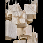 Люстра подвесная с квадратными плафонами из натурального камня Glowing Spheres варинант исполнения - 4 | Loft Concept в Самаре