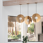 Подвесной светильник в форме золотых дисков Minimalist Lighting Fixture варинант исполнения - 4 | Loft Concept в Самаре