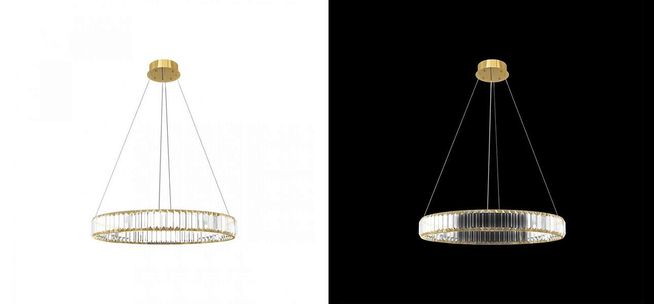 Люстра Crystal Ring Gold диаметр 60 Люстра Crystal Ring Gold диаметр 60 - Loft-Concept в Самаре