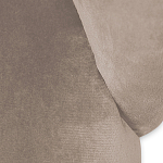 Барный стул со спинкой и металлической подставкой на 4-х деревянных ножках Бежевый Велюр Vendramin Chair варинант исполнения - 4 | Loft Concept в Самаре