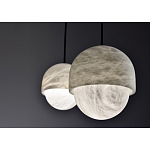 Подвесной светильник светодиодный с плафоном сферической формы Stone Helios варинант исполнения - 3 | Loft Concept в Самаре