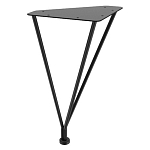 Стол журнальный c коричневой круглой столешницей на четырех металлических ножках Charm Coffee Table варинант исполнения - 3 | Loft Concept в Самаре