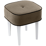 Квадратный мягкий пуф на белых ножках Winton Pouf Square варинант исполнения - 3 | Loft Concept в Самаре