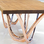 Обеденный стол прямоугольный с фигурными ножками G-table варинант исполнения - 3 | Loft Concept в Самаре