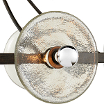 Люстра круглая с литыми стеклянными дисками Olympe Glass Chandelier варинант исполнения - 2 | Loft Concept в Самаре