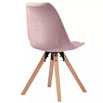 Стул мягкий с высокой спинкой на деревянных ножках Chair Dusty Pink варинант исполнения - 3 | Loft Concept в Самаре