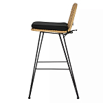 Стул барный с ротанговым плетением Half Bar Chair with Wicker без подлокотников варинант исполнения - 2 | Loft Concept в Самаре
