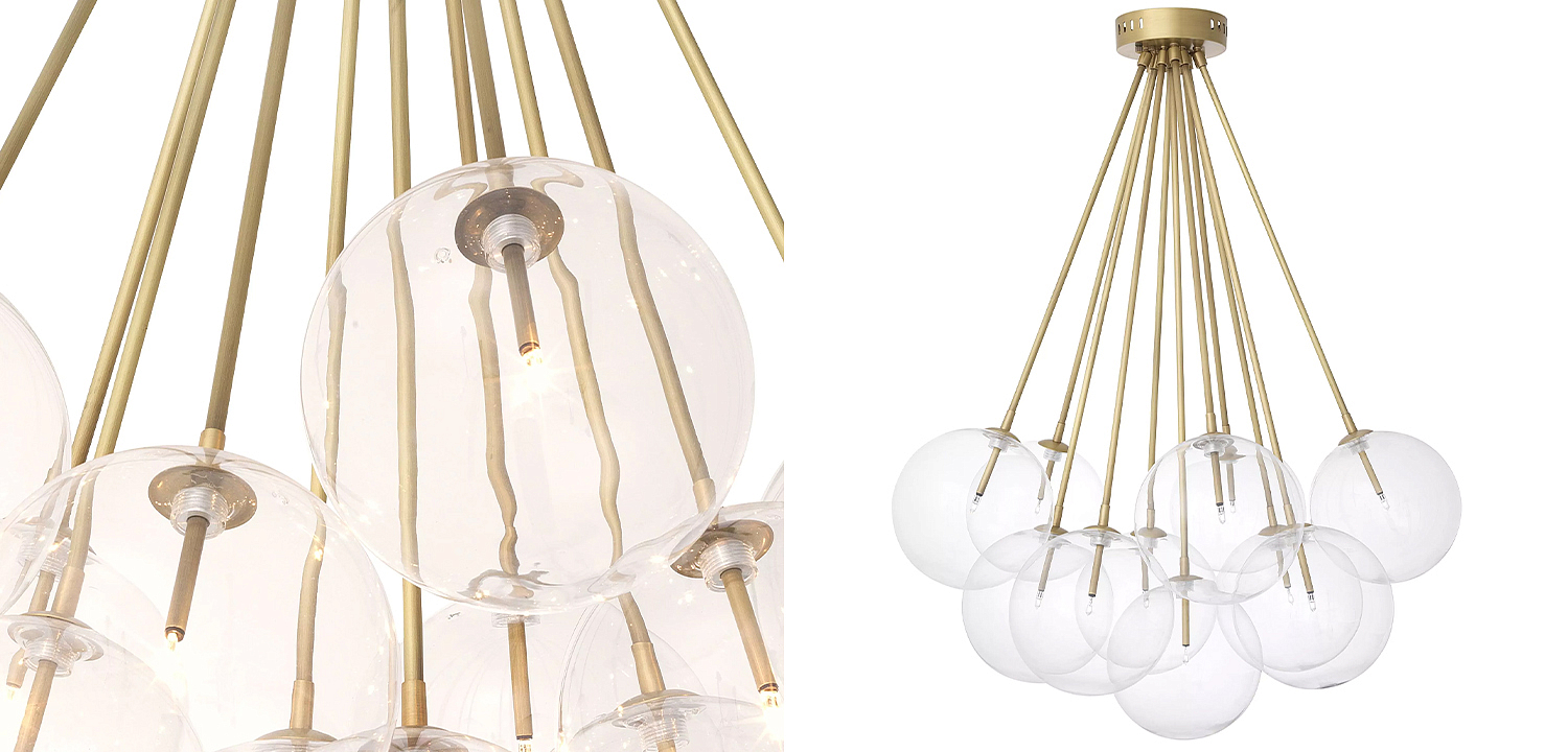 Люстра Eichholtz Ceiling Lamp Molecule Brass Люстра Eichholtz Ceiling Lamp Molecule Brass - Loft-Concept в Самаре