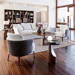 Приставной столик из массива дерева Walnut варинант исполнения - 9 | Loft Concept в Самаре