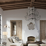 Бра с двумя тканевыми абажурами в форме цилиндра Prerequisites варинант исполнения - 4 | Loft Concept в Самаре