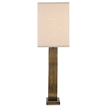 Настольная лампа с корпусом в форме кольца и прямоугольным абажуром French Ring варинант исполнения - 4 | Loft Concept в Самаре