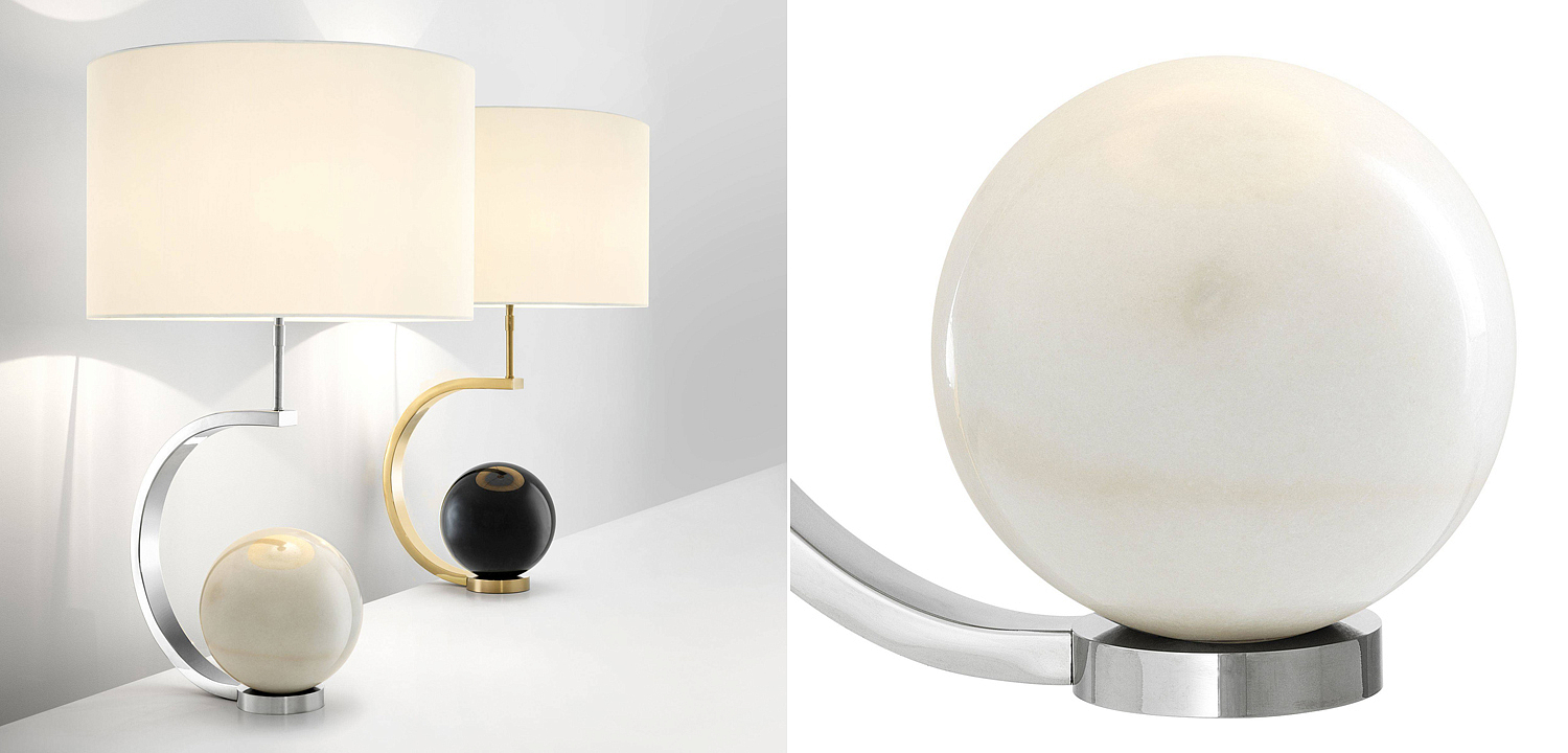 Настольная лампа Eichholtz Table Lamp Luigi white marble Настольная лампа Eichholtz Table Lamp Luigi white marble - Loft-Concept в Самаре