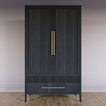 Шкаф платяной Primo с выдвижными ящиками шпон Светлый дуб варинант исполнения - 2 | Loft Concept в Самаре