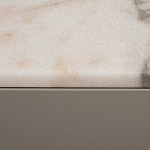 Тумба под телевизор серая с мраморной столешницей Uniqueness Marble варинант исполнения - 6 | Loft Concept в Самаре