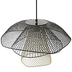 Подвесной светильник Black Grey Mesh Lampshade Hanging Lamp варинант исполнения - 4 | Loft Concept в Самаре