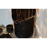 Напольная лампа черная с текстильными элементами "ЯРВИ" варинант исполнения - 7 | Loft Concept в Самаре