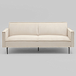 Диван современный вельветовый прямой Worcester Молочный варинант исполнения - 2 | Loft Concept в Самаре