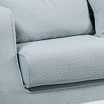 Диван Seldon с мягкими подушками голубое букле варинант исполнения - 5 | Loft Concept в Самаре