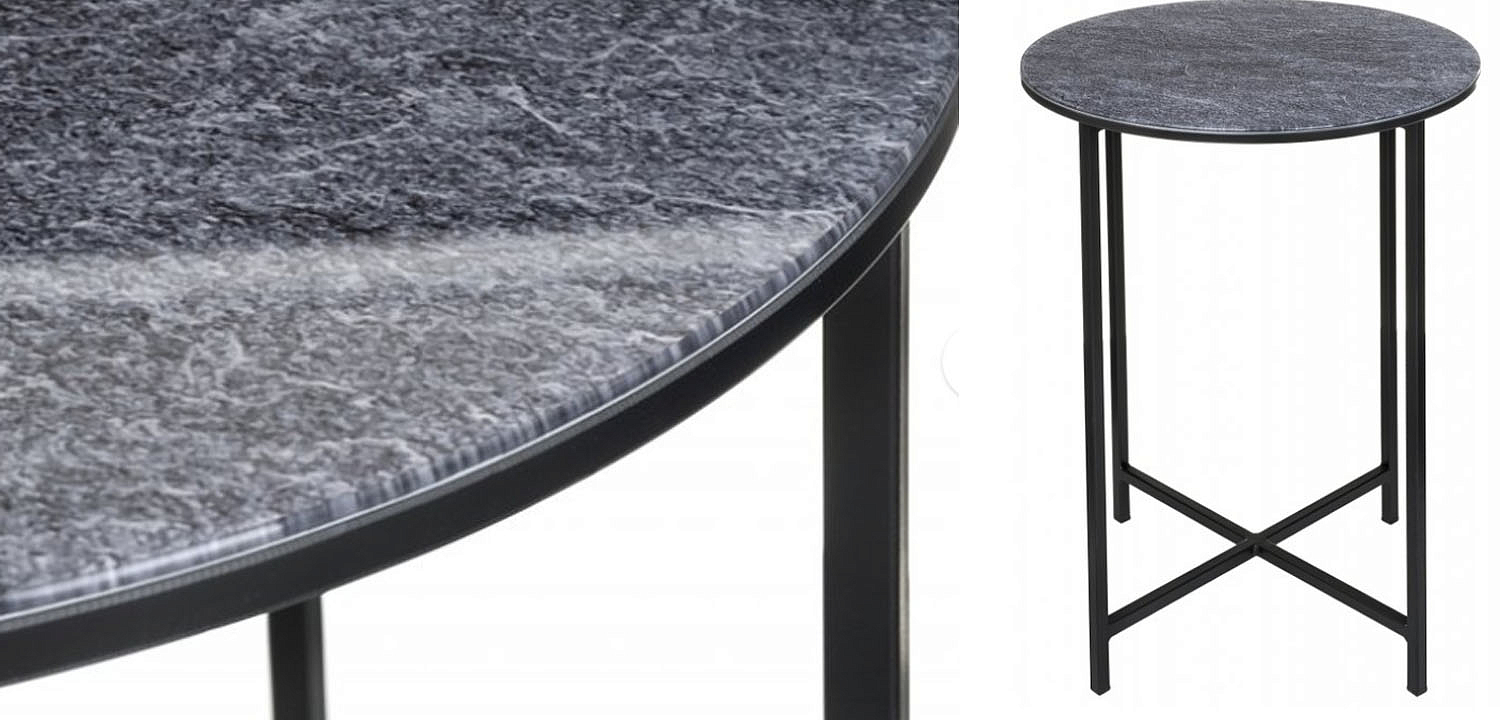 Приставной стол Zermatt Side Table round gray Приставной стол Zermatt Side Table round gray - Loft-Concept в Самаре