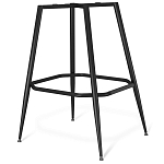 Барный стул со спинкой и подлокотниками на 4-х металлических ножках Douglas Rhombus Синий Велюр варинант исполнения - 5 | Loft Concept в Самаре