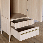 Узкий Шкаф Primo с 2 выдвижными ящиками Светлый дуб варинант исполнения - 5 | Loft Concept в Самаре