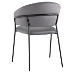 Стул в велюре серого цвета Horizon варинант исполнения - 5 | Loft Concept в Самаре