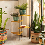 Плетеная корзина в полоску Okiro Wicker Basket варинант исполнения - 4 | Loft Concept в Самаре