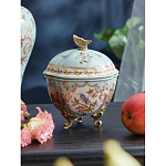 Шкатулка голубого цвета с цветочными орнаментами Blue Garden варинант исполнения - 3 | Loft Concept в Самаре