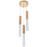Подвесной светильник Dew Drops Tube Gold Trio Hanging Lamp варинант исполнения - 3 | Loft Concept в Самаре