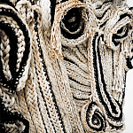 Арт-Объект из нитей Черно-Белый портрет Joana Schneider  варинант исполнения - 1 | Loft Concept в Самаре