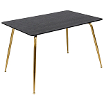 Обеденный стол на металлических ножках Casey Brass Dining Table варинант исполнения - 1 | Loft Concept в Самаре
