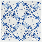 Плитка с узором 2 кота 2 пистолета варинант исполнения - 2 | Loft Concept в Самаре