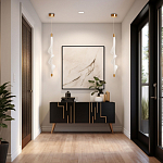 Люстра с белым скрученным плафоном Golden Swirl варинант исполнения - 10 | Loft Concept в Самаре