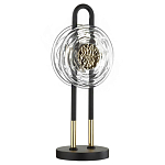 Настольная лампа с черным основанием и золотистым декором Bruno варинант исполнения - 1 | Loft Concept в Самаре