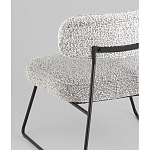 Кресло лаунж Kate букле серый варинант исполнения - 3 | Loft Concept в Самаре