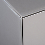 Тумба под телевизор со стеклянной столешницей и с выдвижными ящиками Minimalist Accent варинант исполнения - 4 | Loft Concept в Самаре