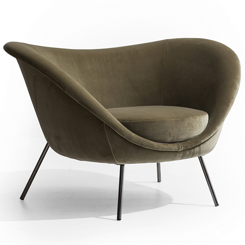 Дизайнерское кресло Gio Ponti D.154.2 Armchair Темно-оливковый Черный Дизайнерское кресло Gio Ponti D.154.2 Armchair Темно-оливковый Черный в Самаре | Loft Concept
