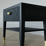 Прикроватная тумбочка с ящиком Elsa Dreams Black варинант исполнения - 3 | Loft Concept в Самаре