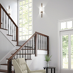 Бра с цилиндрическим тканевым абажуром белого цвета Feiss варинант исполнения - 2 | Loft Concept в Самаре