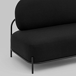 Двухместный диван черного цвета COLOR BLOCK варинант исполнения - 6 | Loft Concept в Самаре