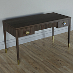 Письменный стол Elsa Dreams Walnut Шпон дерево с двумя ящиками варинант исполнения - 2 | Loft Concept в Самаре