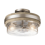 Потолочный светильник с прозрачным стеклянным плафоном с эффектом пузырьков Kichler варинант исполнения - 1 | Loft Concept в Самаре