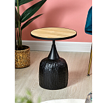 Приставной столик с факутрным черным основанием Ethiopia варинант исполнения - 6 | Loft Concept в Самаре