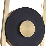 Бра с овальной рамойцвета латунь и черным кругом в центре Midnight Orbit варинант исполнения - 2 | Loft Concept в Самаре