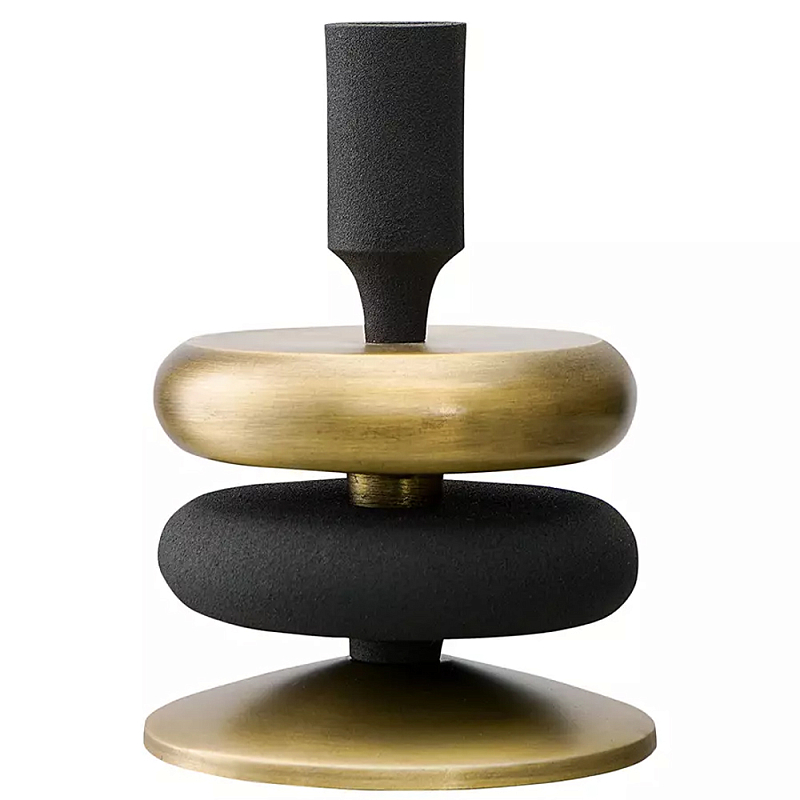 Подсвечник фигурный Candlestick Stylish Accent Черный Латунь Подсвечник фигурный Candlestick Stylish Accent Черный Латунь в Самаре | Loft Concept