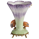 Ваза с цесарками из фарфора с бронзовыми элементами Garden of Eden варинант исполнения - 2 | Loft Concept в Самаре