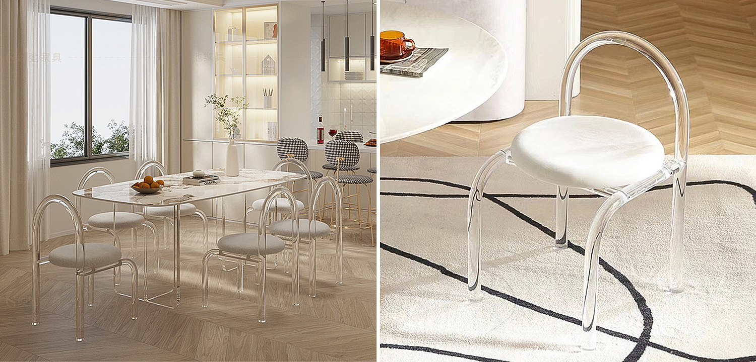 Дизайнерский Стул с ножками из прозрачного Акрила Princesa cristal Chair - Loft-Concept в Самаре