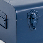 Металлический сундук Metal Dark Blue варинант исполнения - 4 | Loft Concept в Самаре