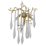 Бра с декором в виде ветвей и стеклянных подвесок в форме капель Droplet Chandelier варинант исполнения - 1 | Loft Concept в Самаре