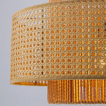 Подвесной светильник с абажуром из плтеного бамбука Light Inside the Cell варинант исполнения - 4 | Loft Concept в Самаре